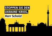 Ukraine-Krieg-Stoppen-Frieden-Verhandeln-Postkarte-Scholz